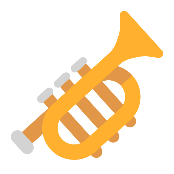 Trumpet Flat Vector