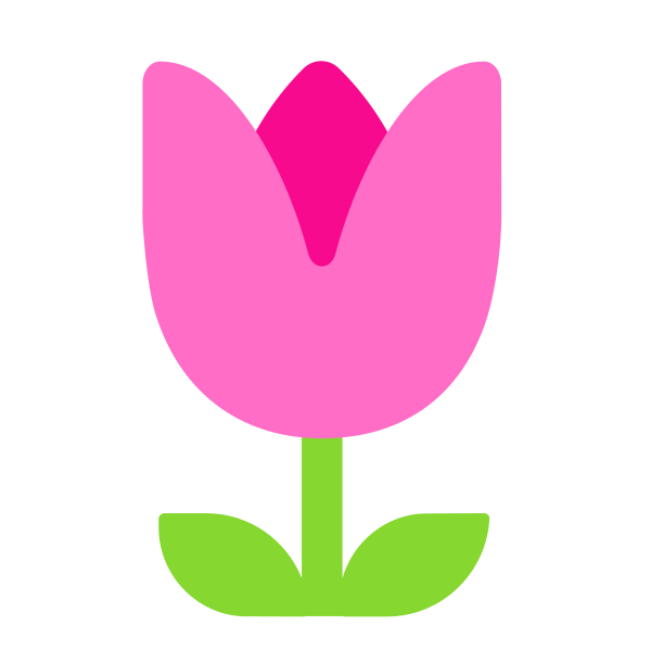 Tulip Flat Vector