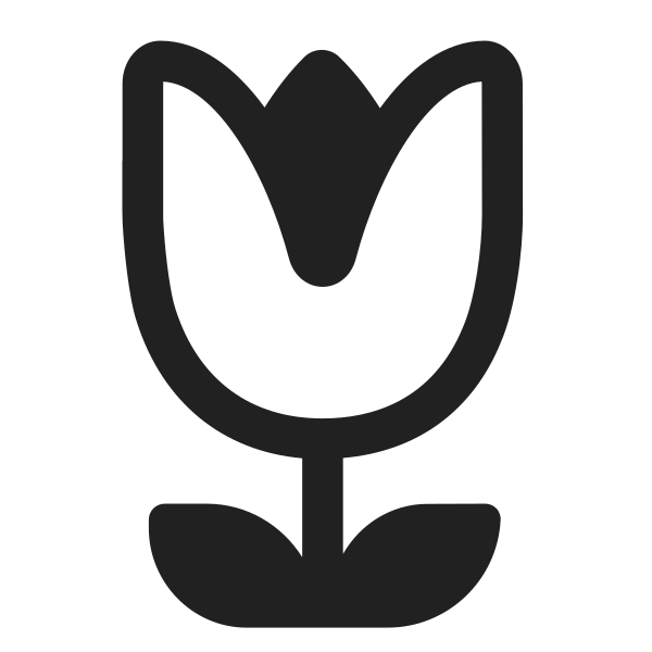 Tulip High Contrast Vector