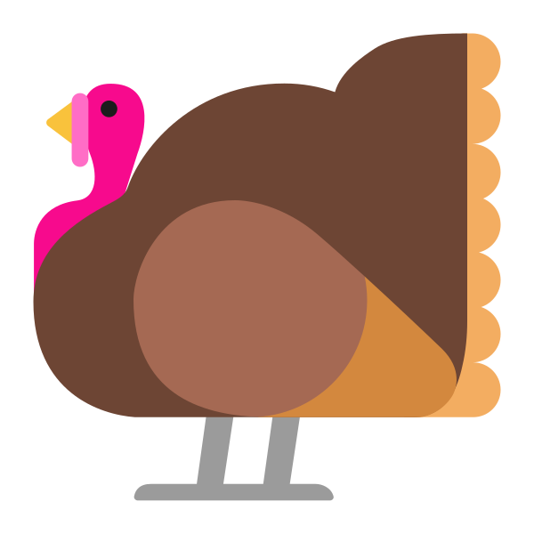 Turkey Flat Vector