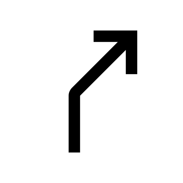 Turn Slight Right Fill