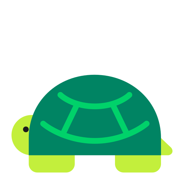 Turtle Flat Vector