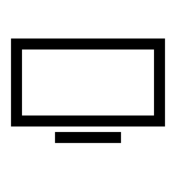 Tv Solid Vector