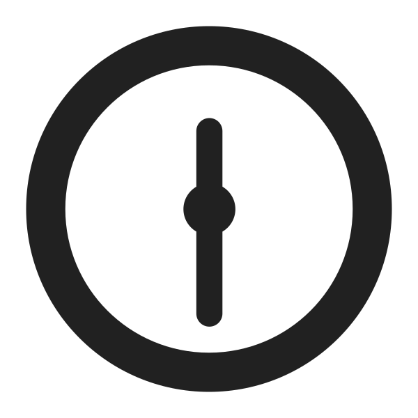 Twelve Thirty High Contrast Vector