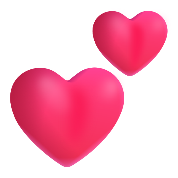 Two Hearts Color
