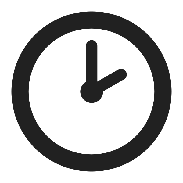 Two Oclock High Contrast Vector