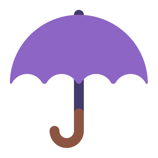 Umbrella Flat Vector