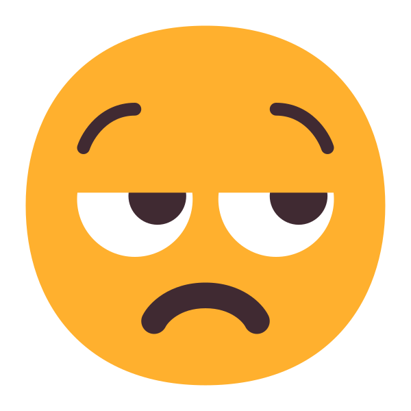Unamused Face Flat Vector