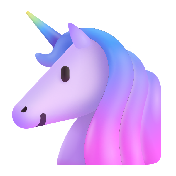 Unicorn Color Vector