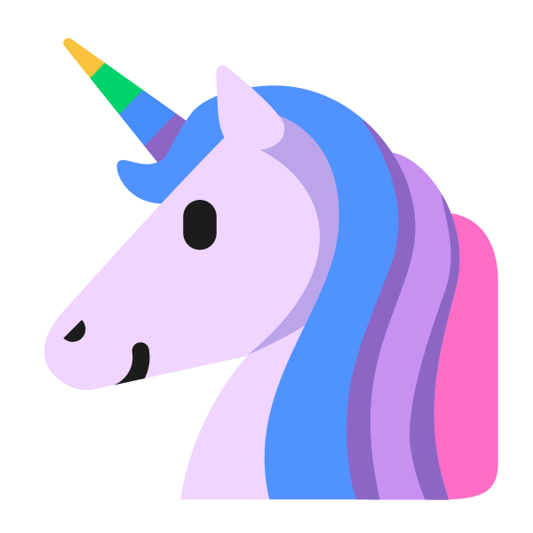 Unicorn Flat Vector