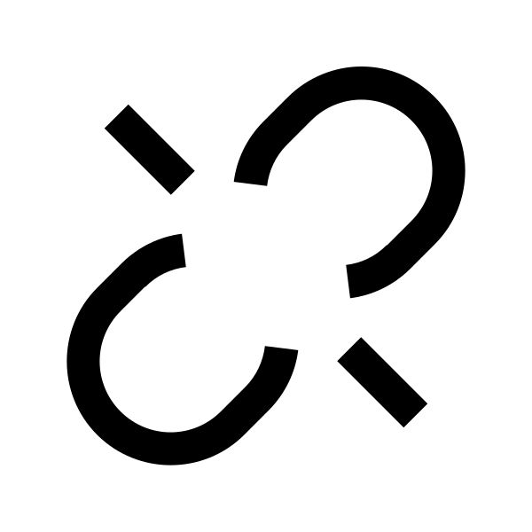 Unlink Solid Vector