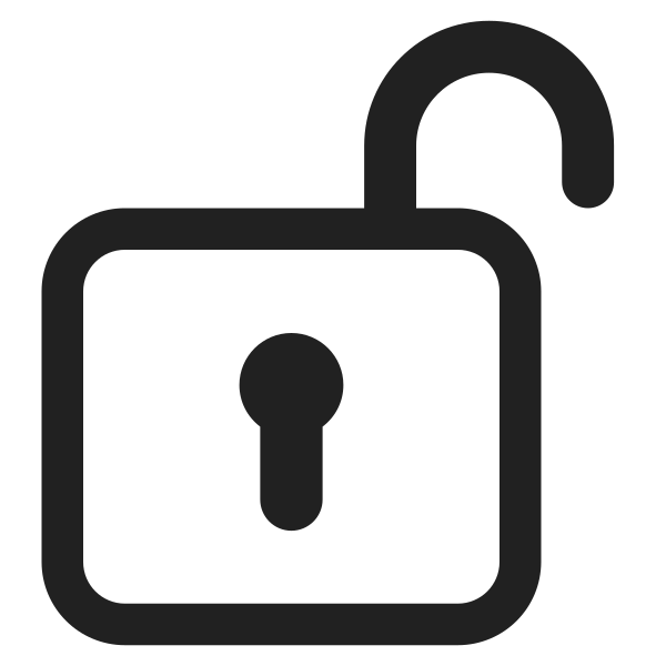 Unlocked High Contrast Vector