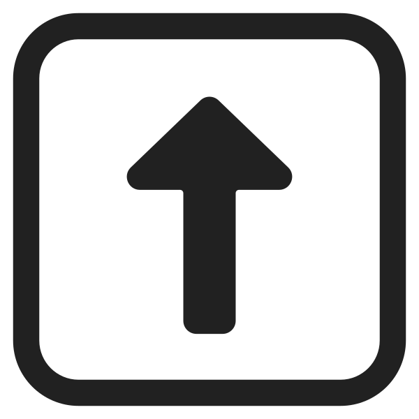 Up Arrow High Contrast Vector