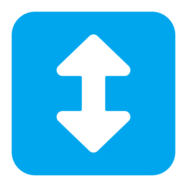 Up Down Arrow Flat Vector