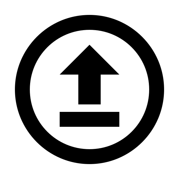 Upload Circle Outline