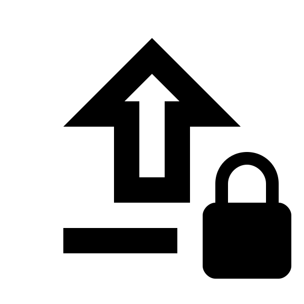 Upload Lock Outline