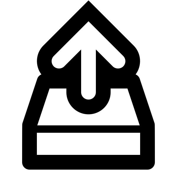 Upload Outline Vector