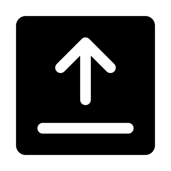 Upload Square Vector