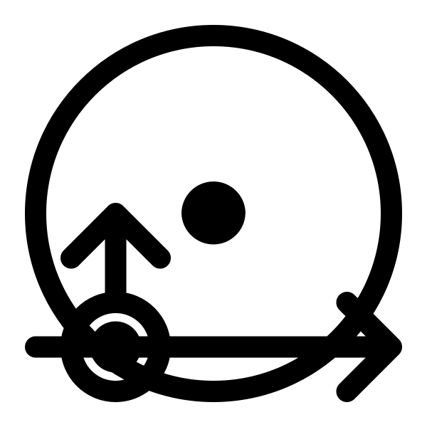 Uranus Transit Symbol Vector