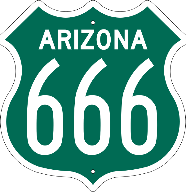 US 666 Arizona 1956 South