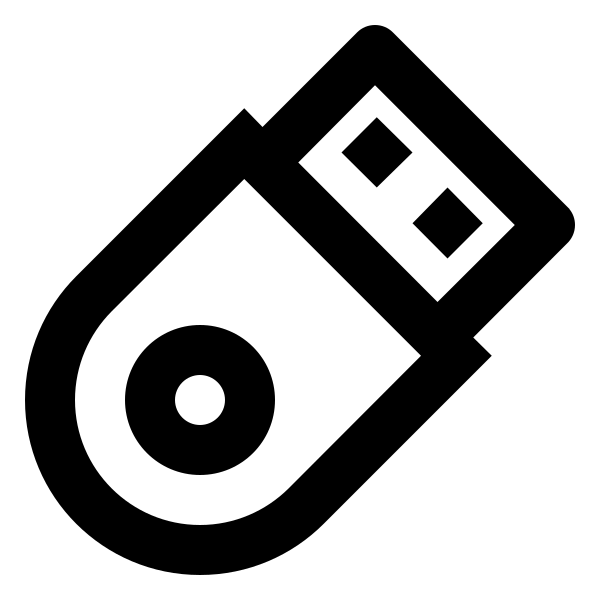 Usb Flash Drive Outline