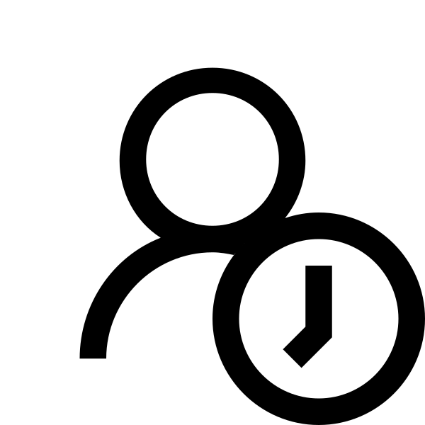 User Clock Solid