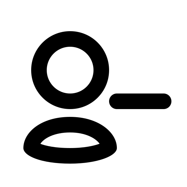 User Delete Outline Vector