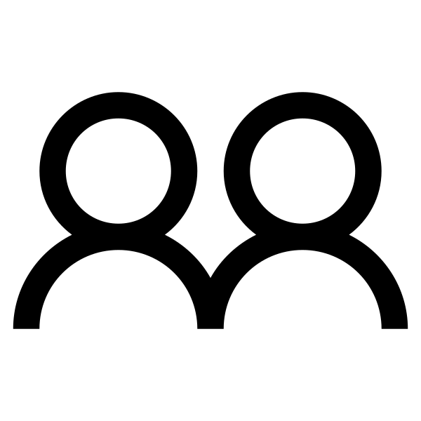 User Friends Solid Vector