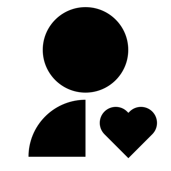 User Heart Fill