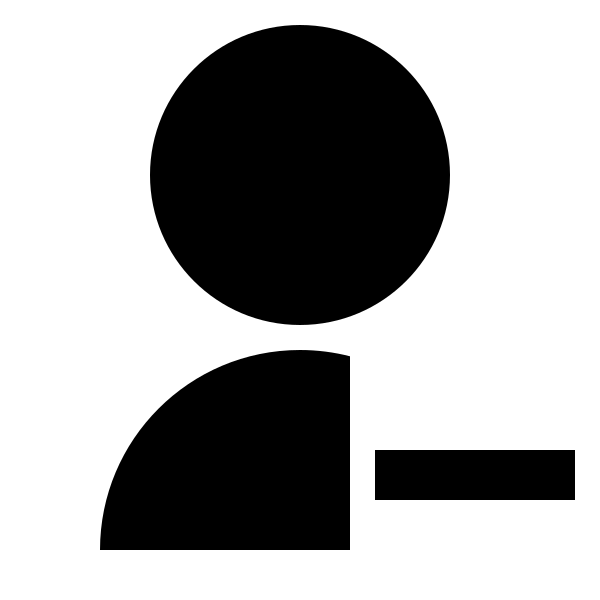 User Minus Fill