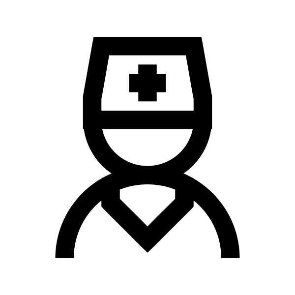 User Nurse Solid Vector