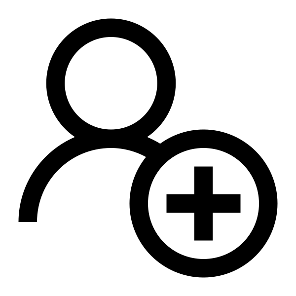 User Plus Solid Vector