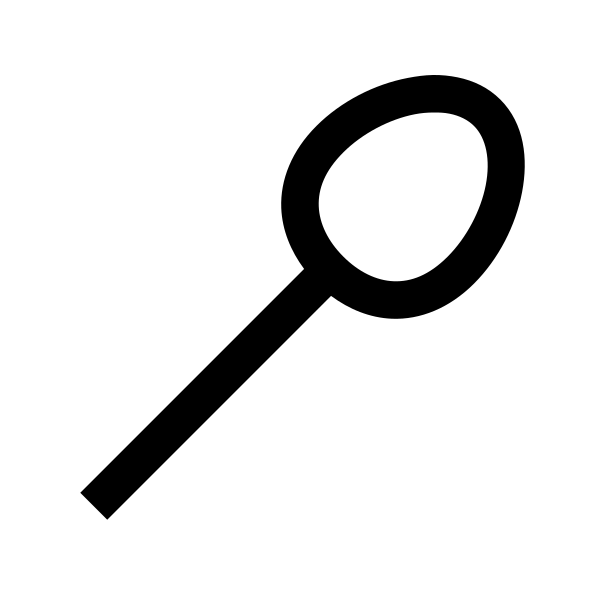Utensil Spoon Solid Vector