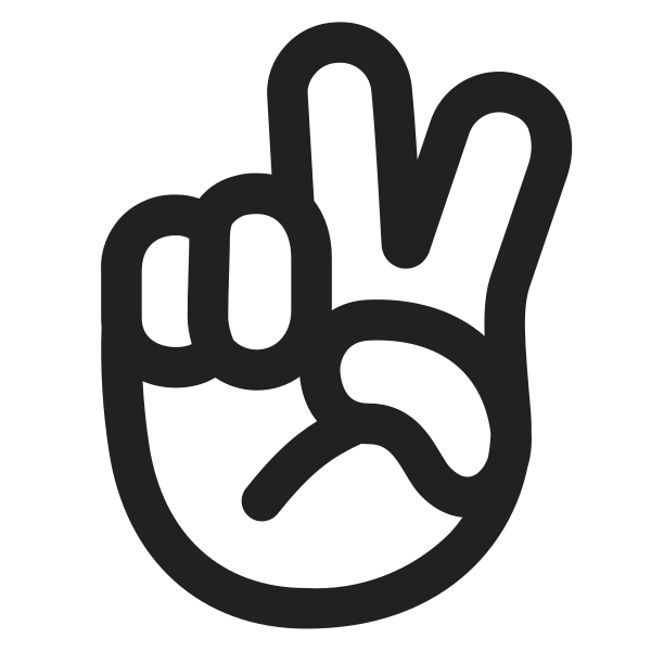 Victory Hand High Contrast Default