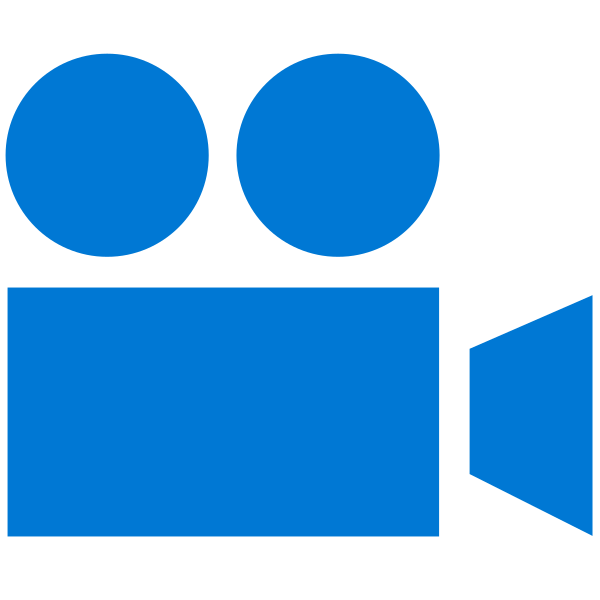 Video Camera Blue