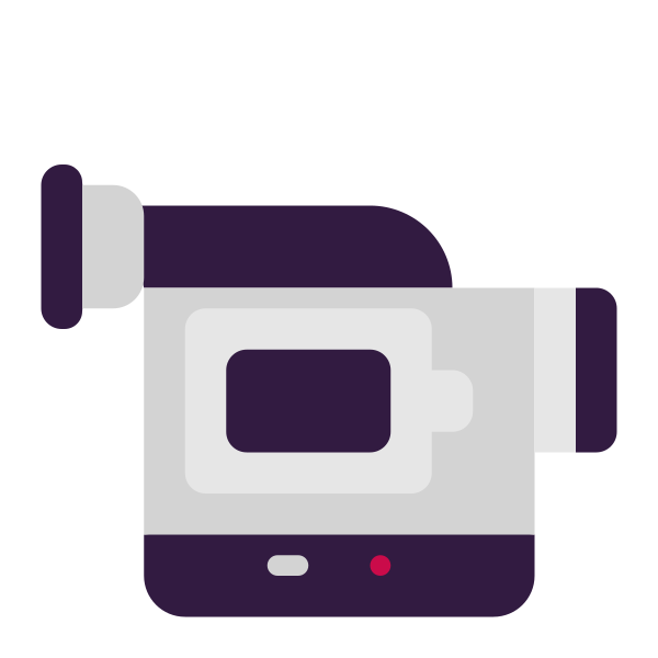 Video Camera Flat Vector