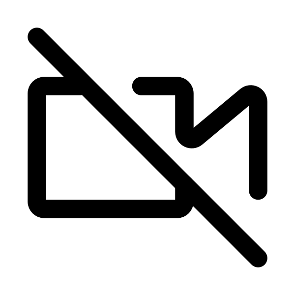 Video Camera Off Vector