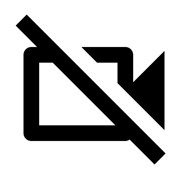 Video Off Outline