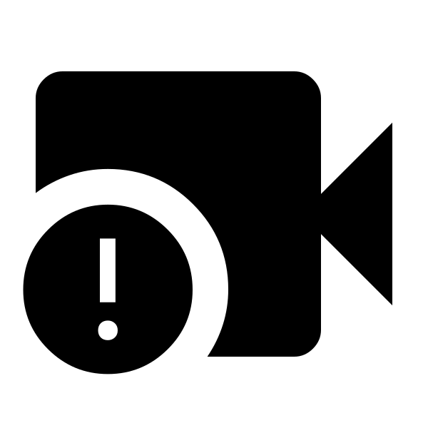 Videocam Alert Fill