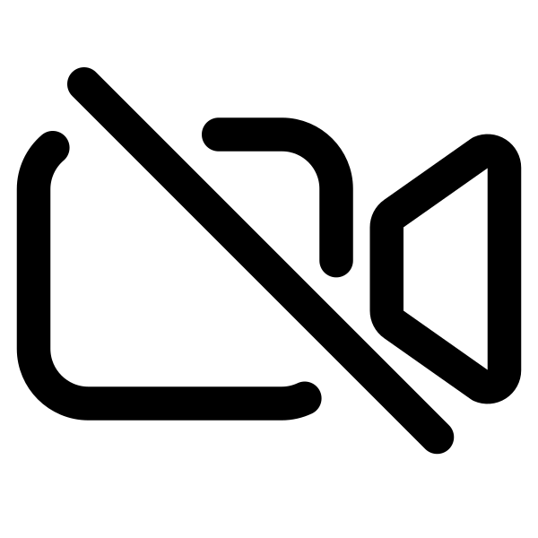 Videocam Off Outline