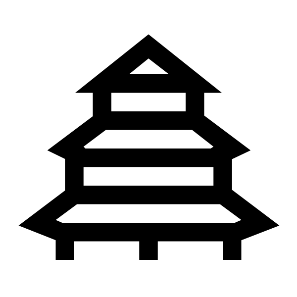 Vihara Solid Vector