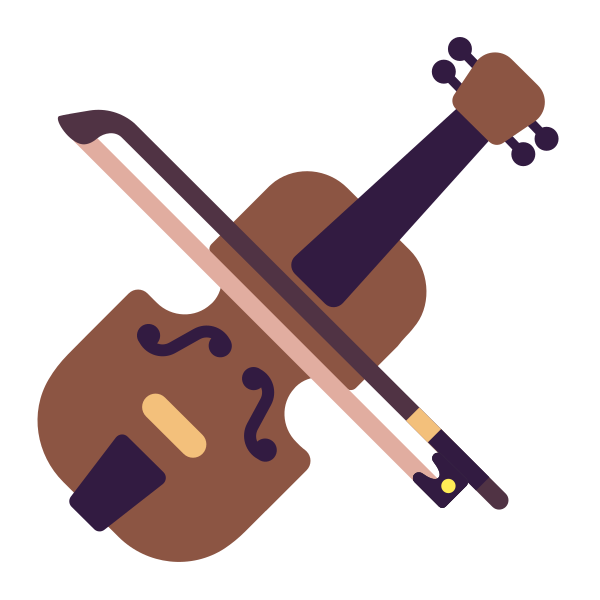 Violin Flat Vector