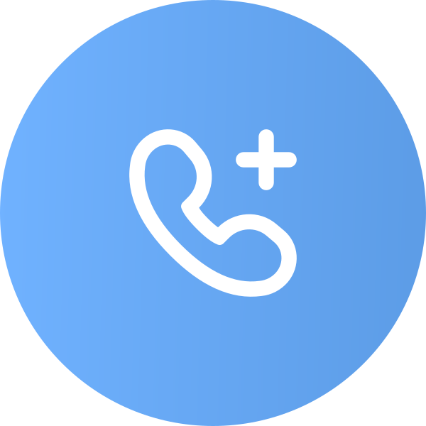 VK Icons Phone Add Circle Fill Blue 56