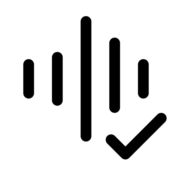 Voice Check Vector
