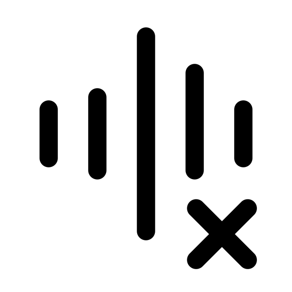 Voice Xmark Vector