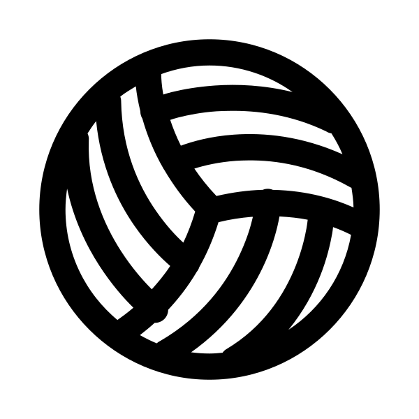Volleyball Ball Solid Vector