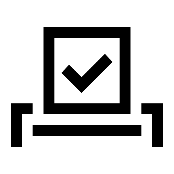 Vote Yea Solid Vector