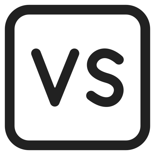 Vs Button High Contrast Vector