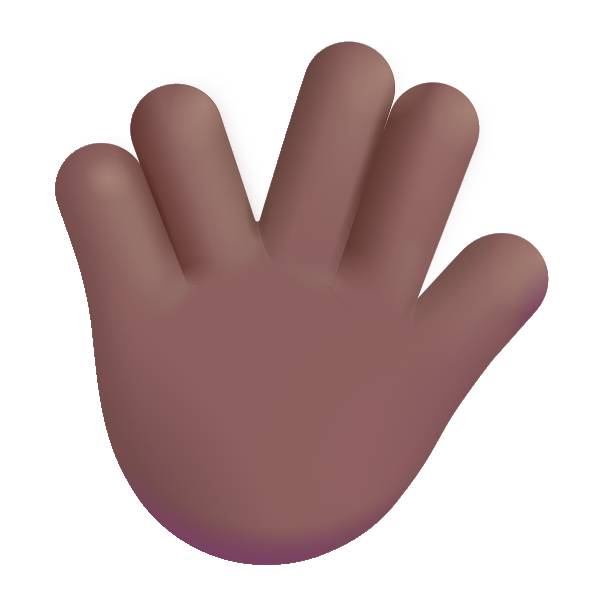Vulcan Salute Color Medium Dark