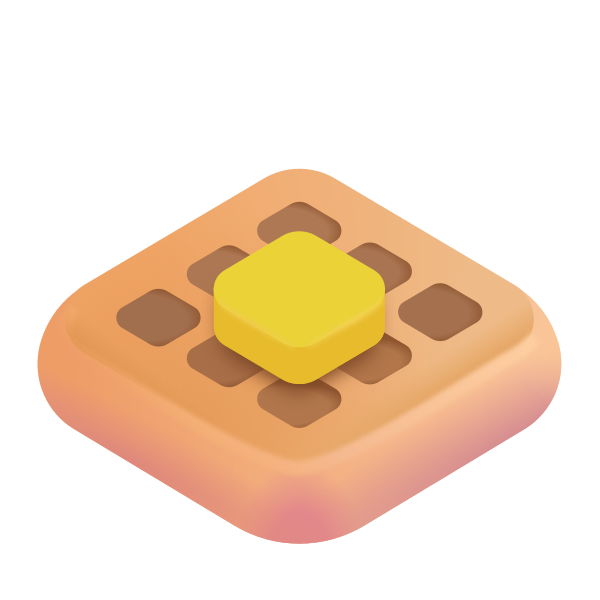 Waffle Color Vector
